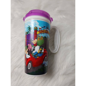 Walt Disney World Cup Mickey Mouse Whirley Drink Works Tumbler Travel Mug w/ Lid